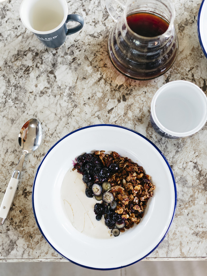 Hemp Granola with Blueberries